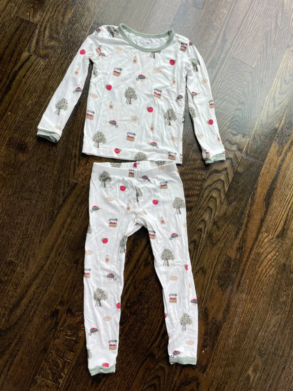 Kyte BABY Apple Orchard 18-24months two-piece pajama print